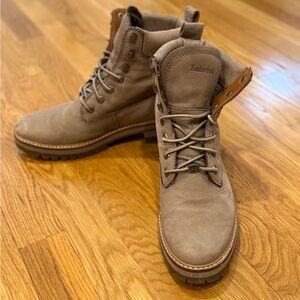Timberland Women’s 6in Lace Up Ankle Boot - Taupe - Size 9